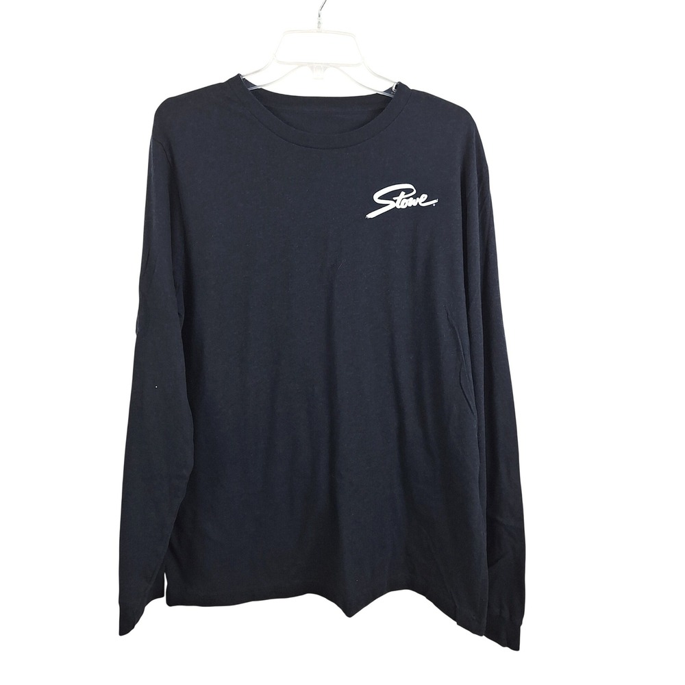 Stowe Mountain Resort Freshies For All Long Sleeve Graphic T-Shirt Black Mens L
